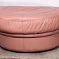 Vintage Italian Lounge Set – 4-Piece Rose Pink Leather (1970s)
