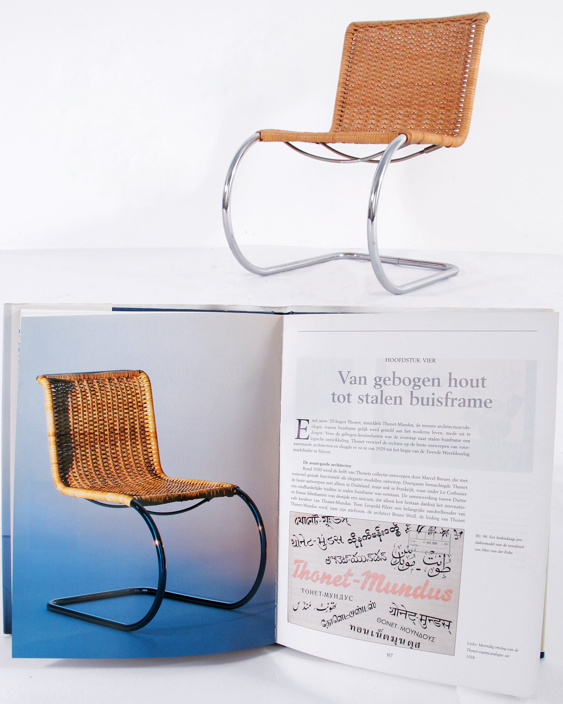 Thonet Iconic Ludwig Mies van der Rohe MR 533 Floating Chairs 