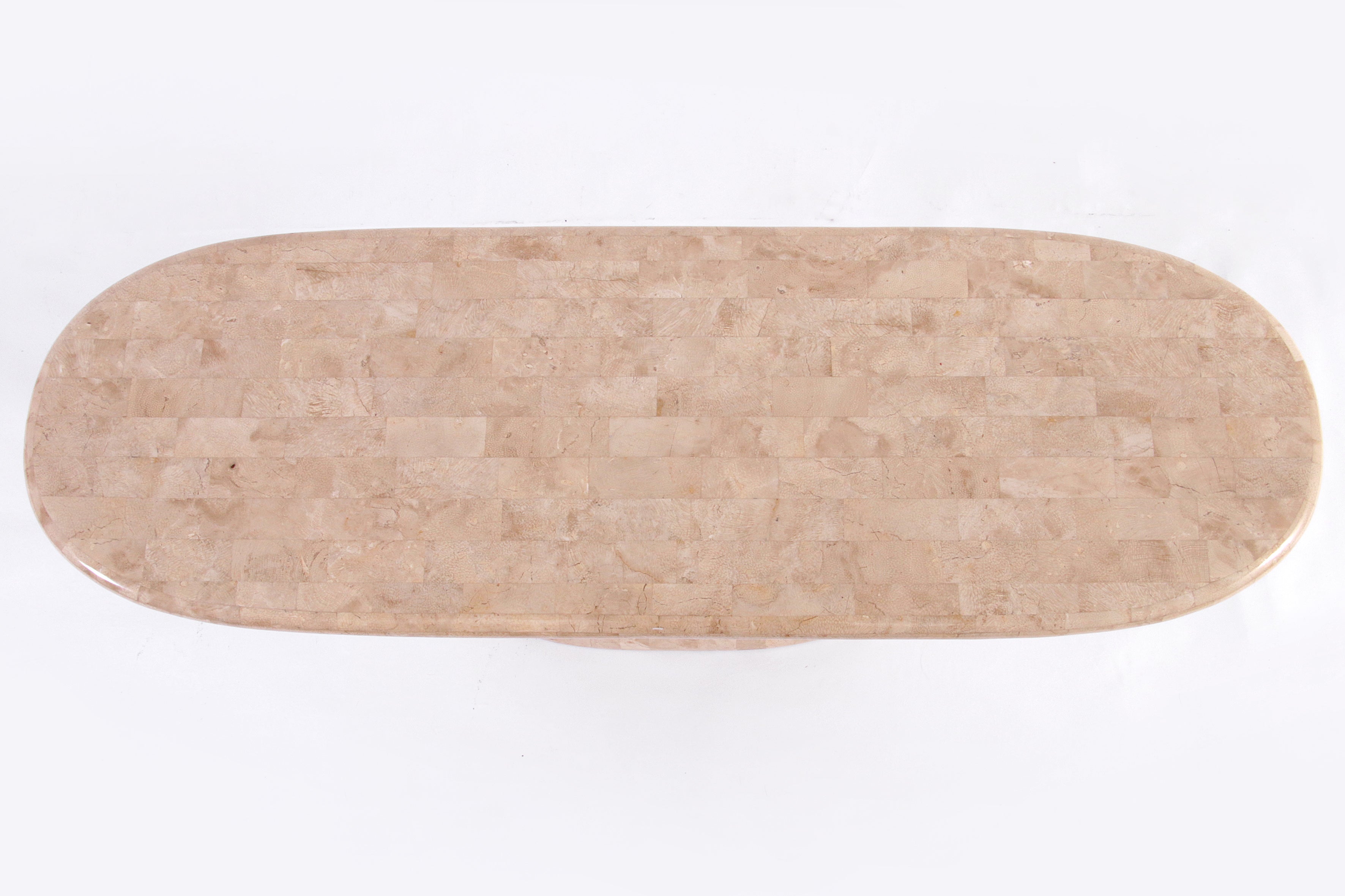 Vintage Postmodern Creamy Console Table with Regency Details