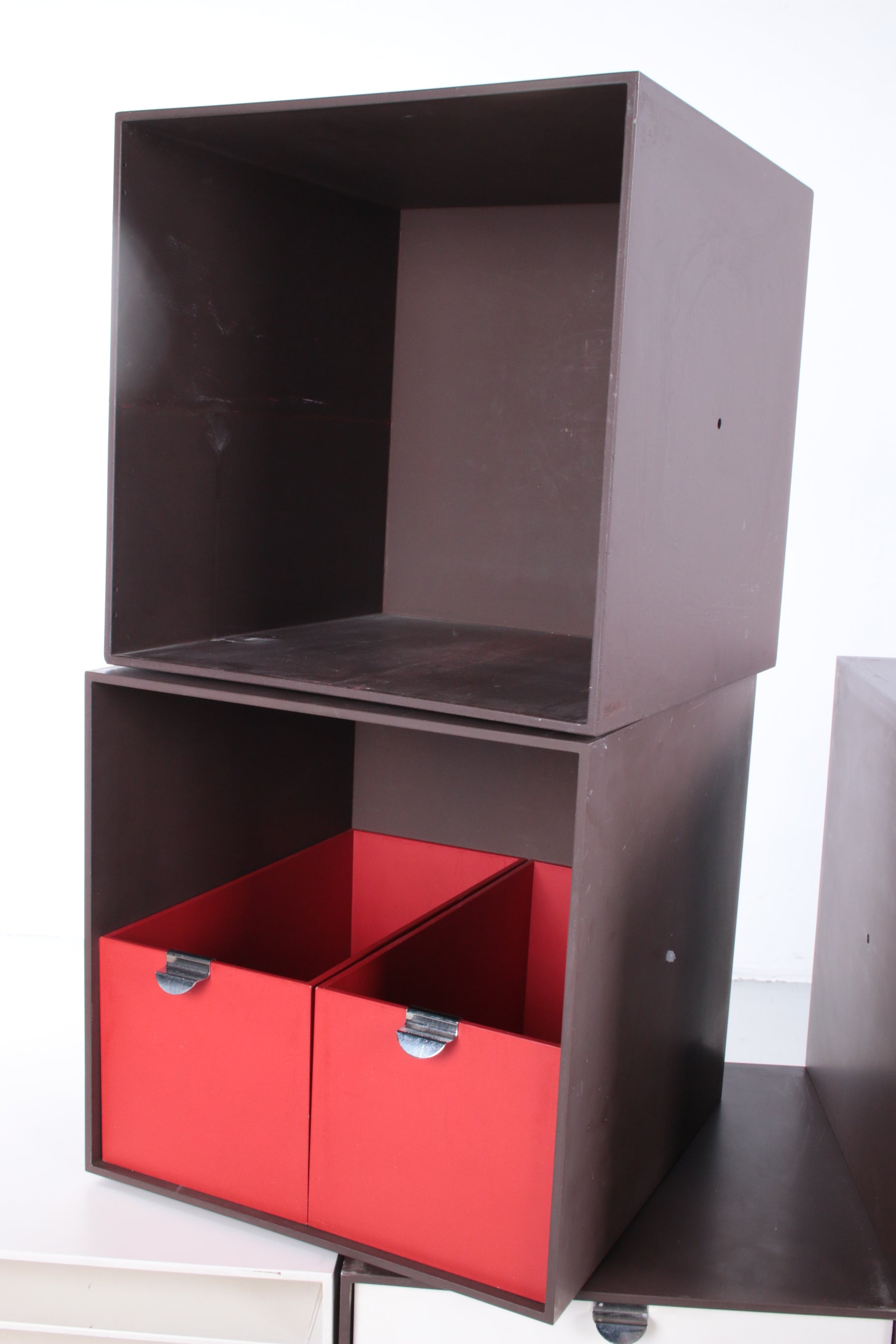 Vintage Palaset Palanox Modular opslag boxen Set of 12, made by Treston 