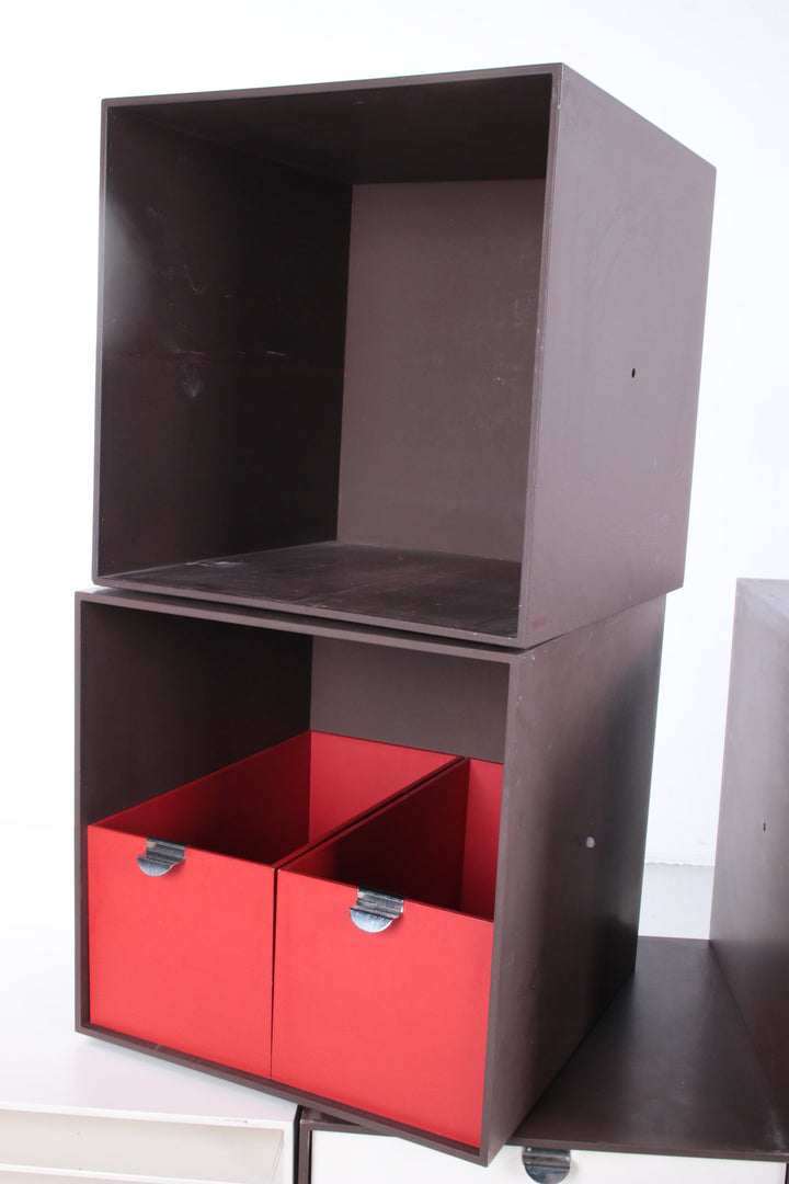 Vintage Palaset Palanox Modular opslag boxen Set of 12, made by Treston 