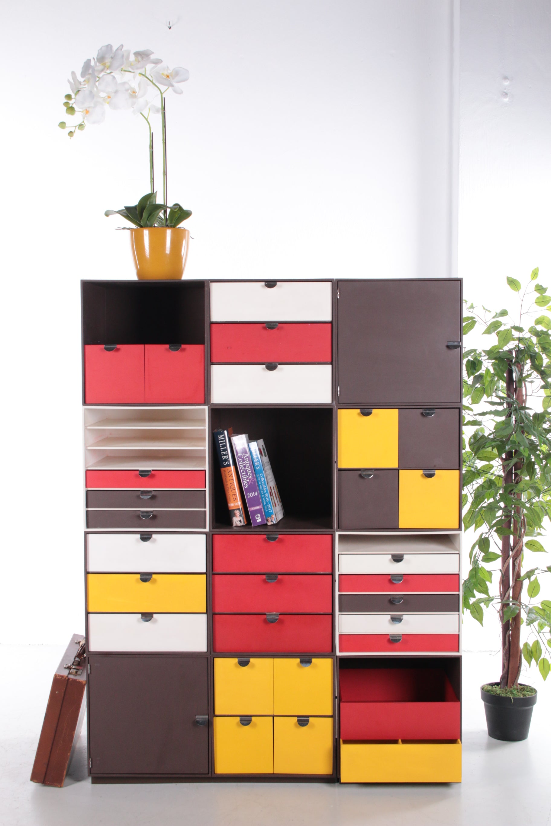 Vintage Palaset Palanox Modular opslag boxen Set of 12, made by Treston