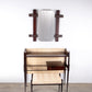 Ico Parisi Wall unit with mirror and stool 1950 Italy