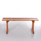 Vintage Pine wood bench sturdy look from France