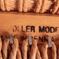 Niels Otto Møller model 75 eiken eetkamerstoelen J.L. Møller Møbelfabrik Denemarken 1960 detail brandmerk maker