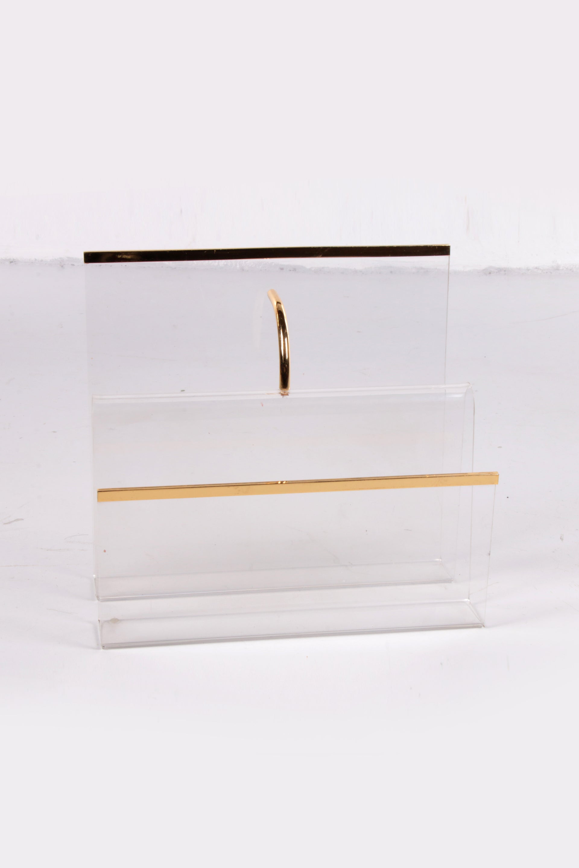 Hollywood regency Plexiglas warehouse rack 1970s Italy