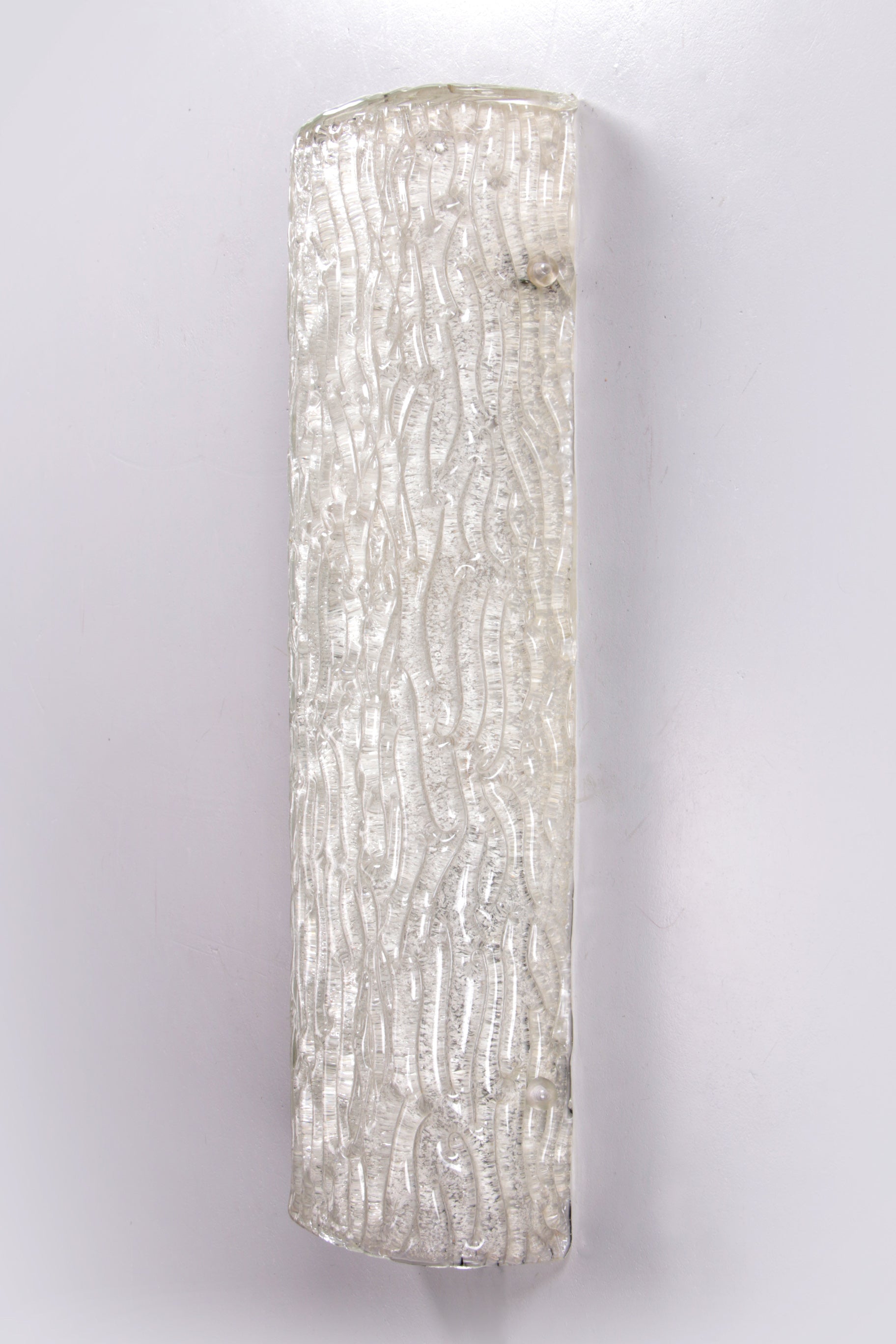 XXL Ice Wall Lamp by Hillebrand 60 cm long made in 1960