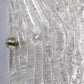 XXL Ice Wall Lamp by Hillebrand 60 cm long made in 1960
