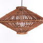 French 1960s hanging lamp made of bamboo