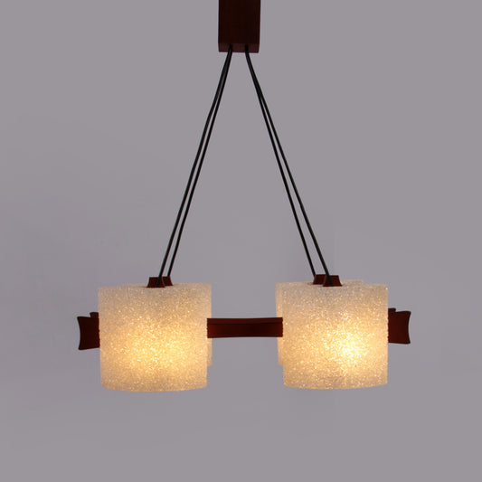 Beautiful French Hanging Lamp with Resin Caps, 1960