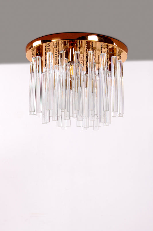 Beautiful crystal chandelier or ceiling lamp 1960, Germany