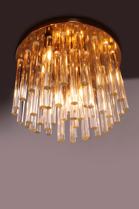 Beautiful crystal chandelier or ceiling lamp 1960, Germany