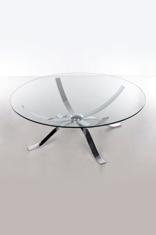 Vintage Design Salontafel met chrome onderstel Space Age hoofdfoto