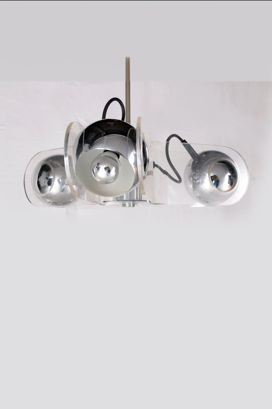 Vintage hanglamp van Insta Elektro Germany, jaren 60