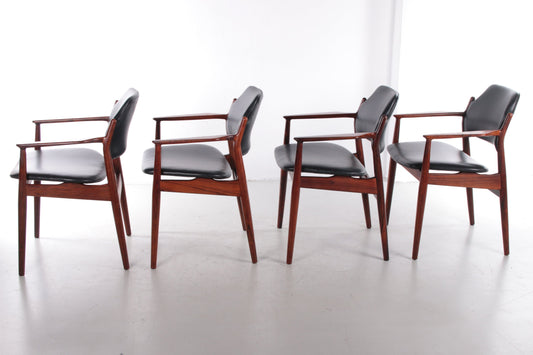 The Arne Vodder Model 62A Chairs by Sibast, Denmark, 1960s