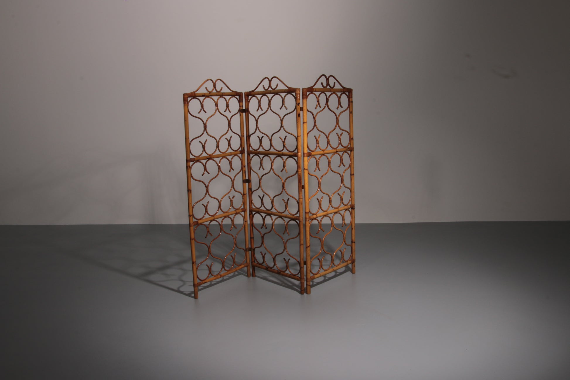 Vintage Italian Bamboo Room Divider (1960s)