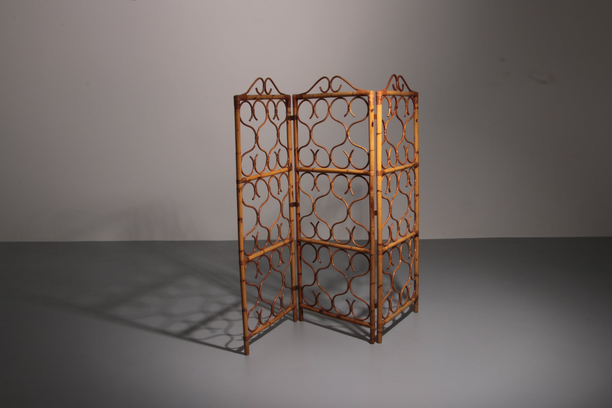 Vintage Italian Bamboo Room Divider (1960s)