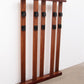 Large heavy wooden Italian wall coat rack from the 1960s