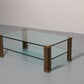 Peter Ghyzcy Brass Salontable model T14D 1970 Dutch Design