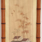 19'eeuws Chineese Zijde wandkleden in Bamboe Lijsten