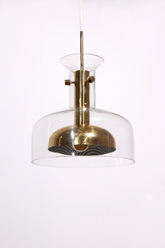 Anders Pehrson Crystal Pendant Lamp by Atelje Lyktan, 1970s