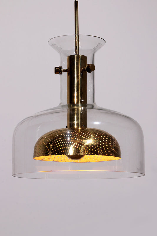 Anders Pehrson Crystal Pendant Lamp by Atelje Lyktan, 1970s