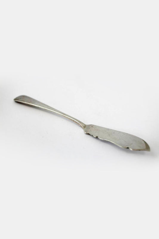 Silver butter knife Haags lofje