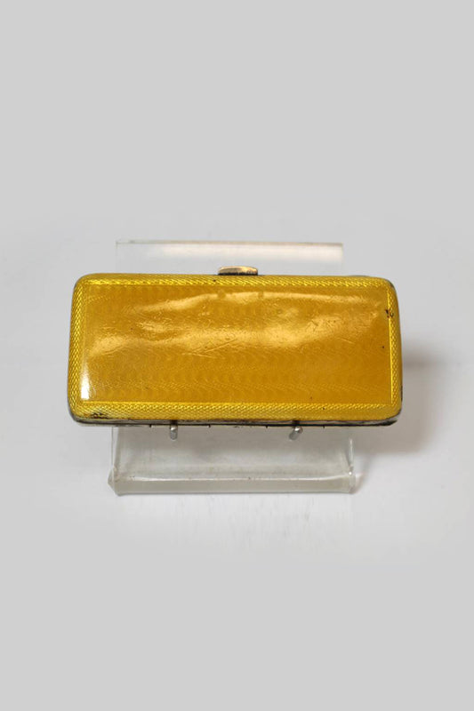 Silver German enameled cigarette box