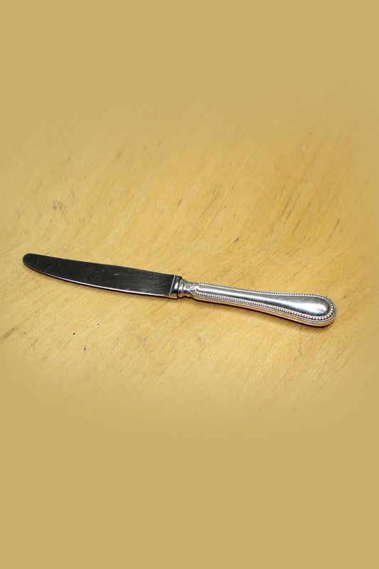 Silver plated pearl border knife