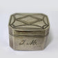 Old French silver pill box