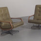 Swivel Lounge Chairs by Eugen Schmidt for Soloform 1960