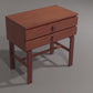 Vintage Teak Chest of Drawers with Leather Handles by Fröseke Nybrofabrik