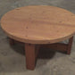 Round Pine Coffee Table Scandinavia 1970