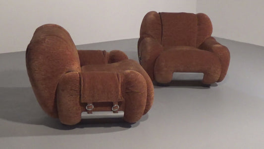 Lounge Chairs designed in the style from Adriano Piazzesi italy