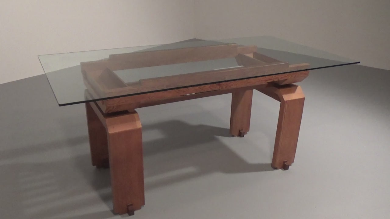 Italian Elegance: The Mid-Century Pine Dining Table 1960