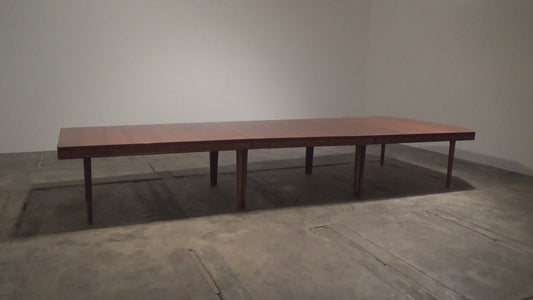 XXXL Mid-Century Teak Conference Board table from Volvo Stockholm 1960 from NK Inredning Stockhlom