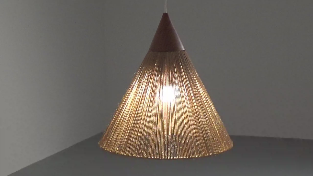 Mid century Pendant Lamp van Temde Leuchten, jaren '60