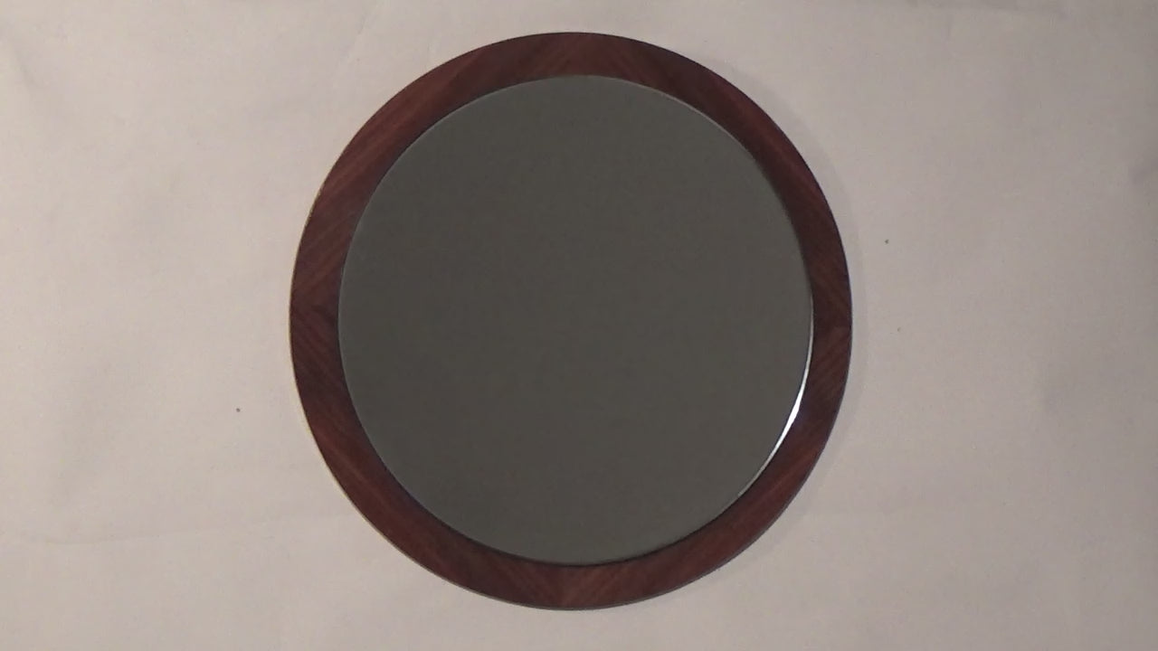 Vintage Danish Rosewood veneer Mirror 1960 Denmark