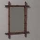 Large Vintage French Bamboo Mirror (c. 1920