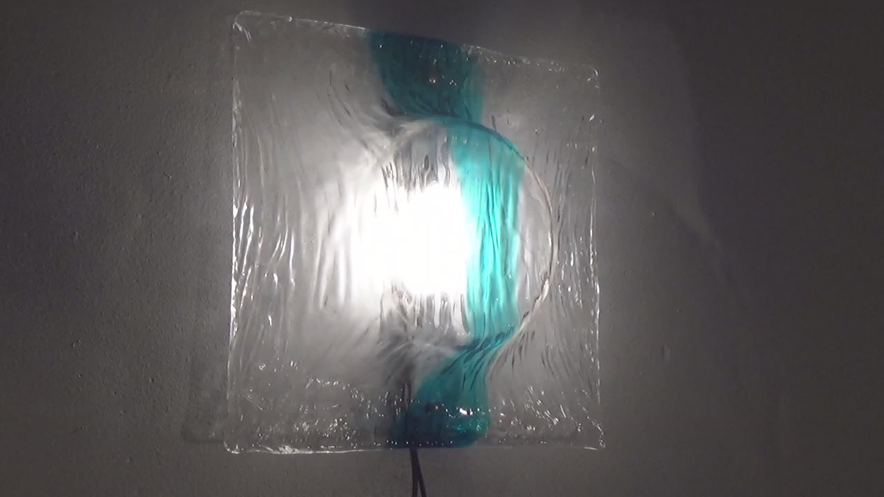 Murano Flush Mount Scone by Toni Zuccheri for Venini 5 pieces.