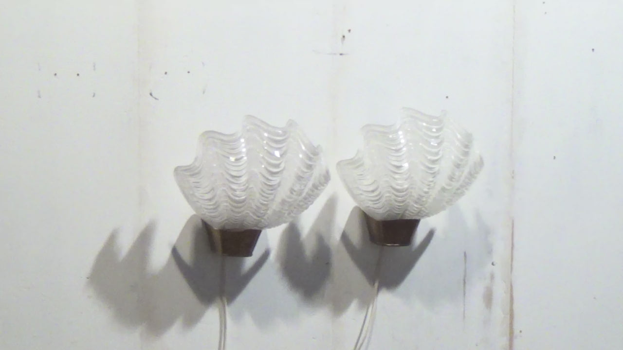 Midcentury Modern ASEA-wandlampen "Coquille" jaren 50, Zweden