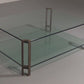 Vintage Glass Coffee Table by Peter Ghyczy, Model T24    (120x90x45)