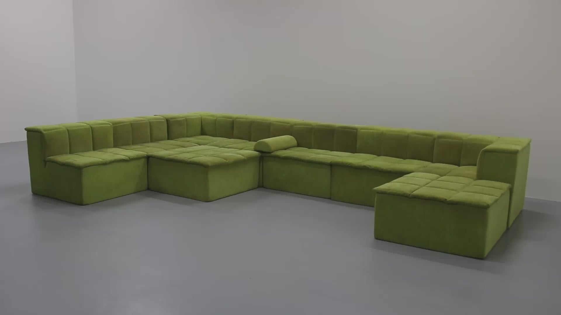  modular sofa modulaire elementen bank ‘green/lime velvet’