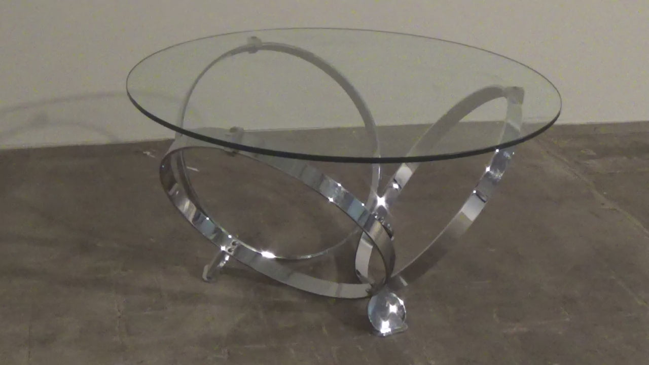 Mid-Century Modern Glass Coffee Table by Knut Hesterberg