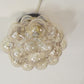 Vintage Amberkleurige Bubbelglaslamp Helena Tynell, 1960