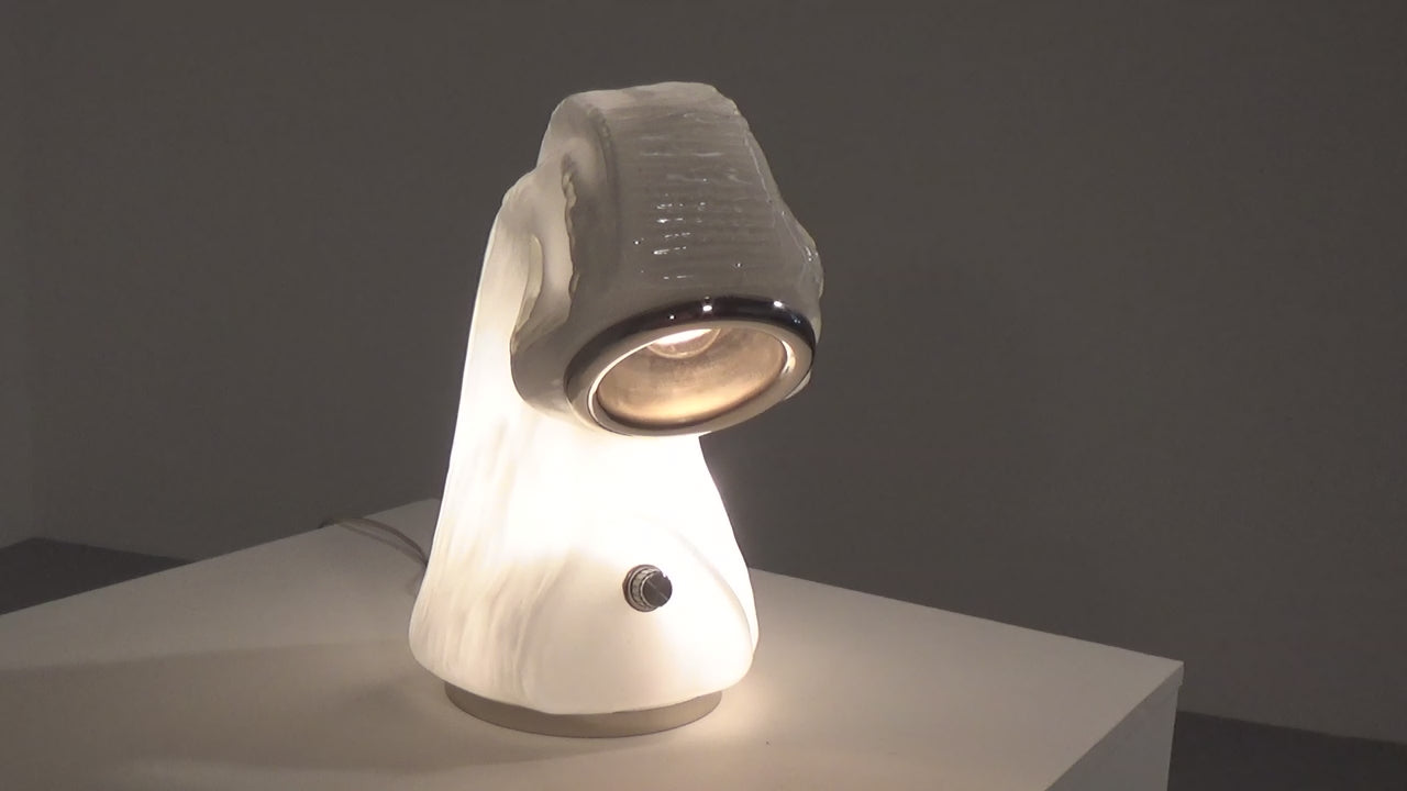Osso Bark Effect Glass Table Lamp by Carlo Nason for Mazzega 1970