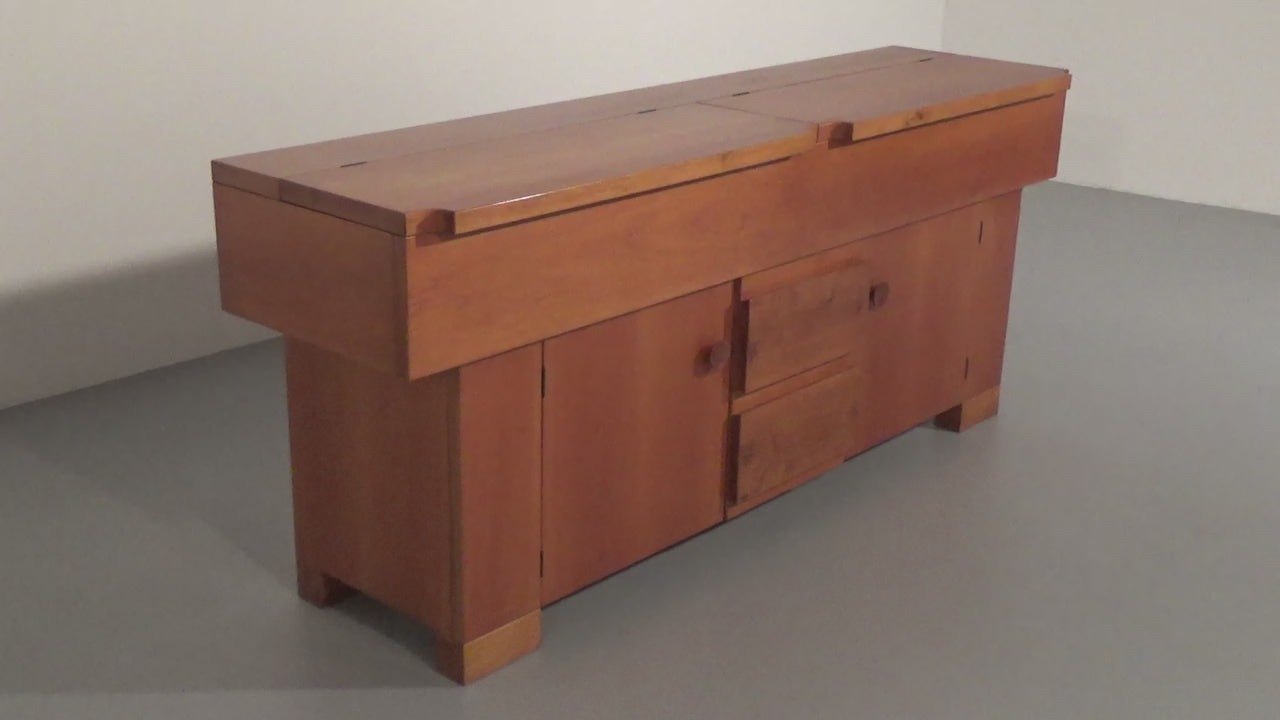 Torbecchia Sideboard in Walnut by Giovanni Michelucci for Poltronova, 1964