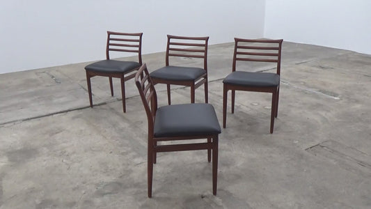Set of 4 dining room chairs by Erling Torvits for Sorø Stolefabrik, 1960s