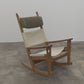 Rocking chair By H. Wegner for Getama model Ge-673 oak