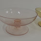 Vintage set Champagne coupe s in prachtige oude kleuren,1960